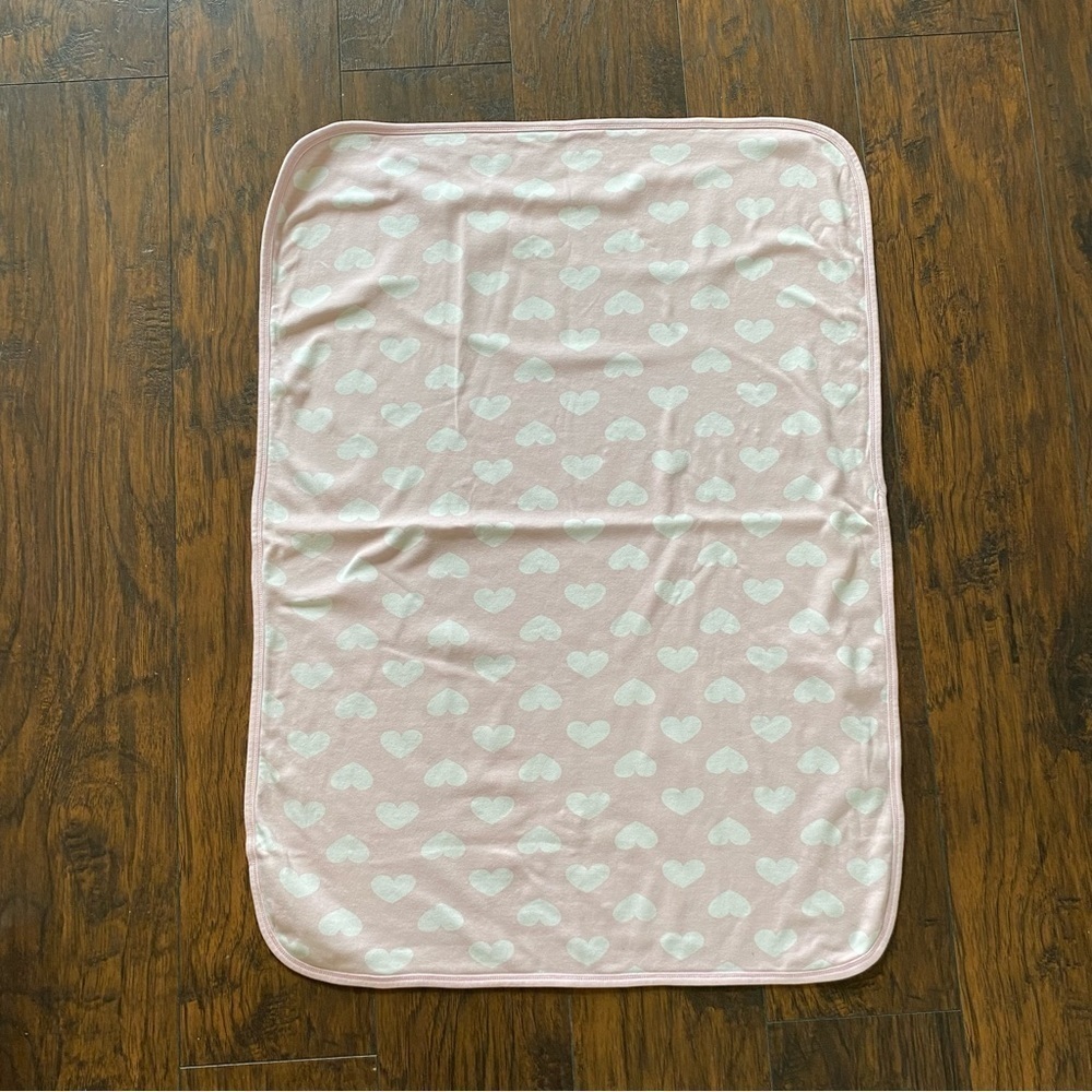 Pink Hearts Baby Blanket